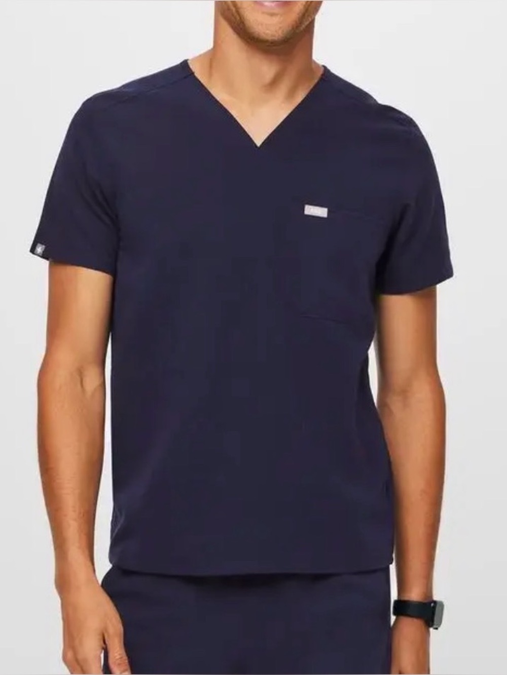 FIGS Chisec Three-Pocket Scrub Top MEN MEDIUM NAVY BLUE TM3000 hospital dental